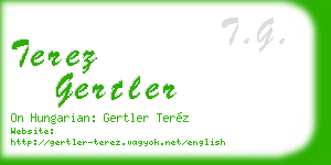 terez gertler business card